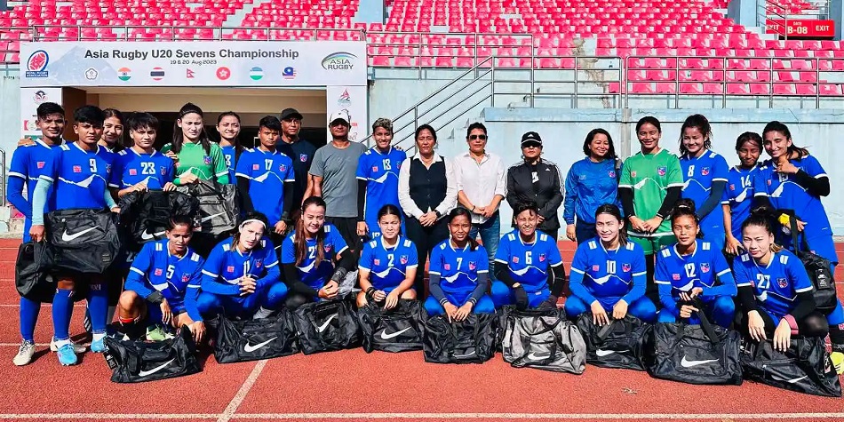 एसियन गेम्स खेल्न चीन उड्यो नेपाली महिला फुटबल टोली